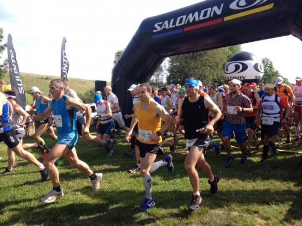 Start SuperMaratonu Gór Stołowych - Artur Jabłoński z nr 162